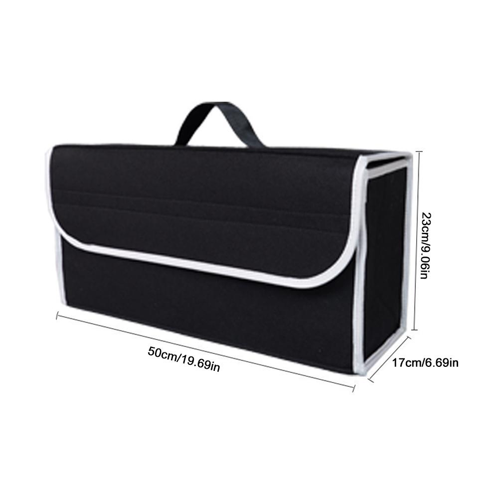 1pc Car Storage Felt Box Anti Slip Storage Tools Towels Car Accessories Universal Foldable High-Quality Felt Box