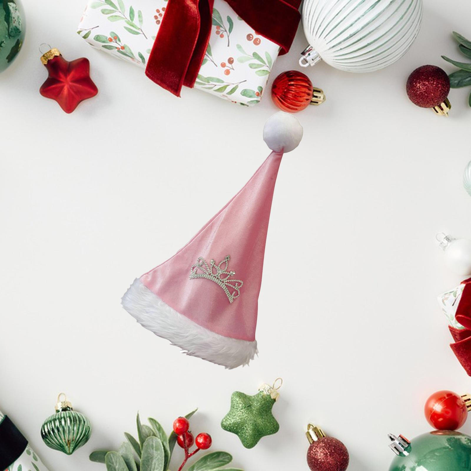 

Christmas Hat Decor Velvet Santa for Nightclub Carnival Festival Masquerade