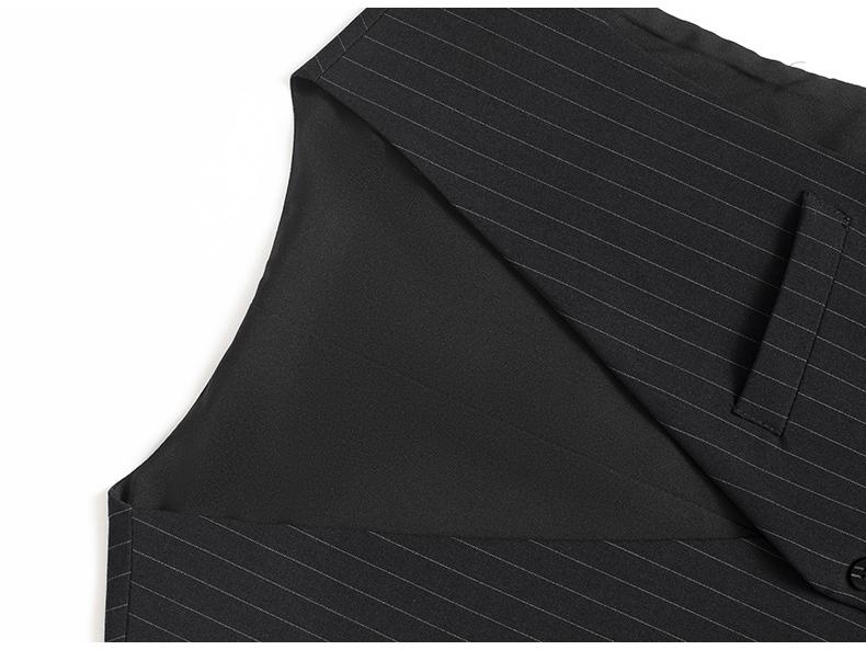 Men's Double-Breasted Striped Stretch Suit Set, Loose Fit, Plus Size for Big & Tall, Perfect for Weddings.