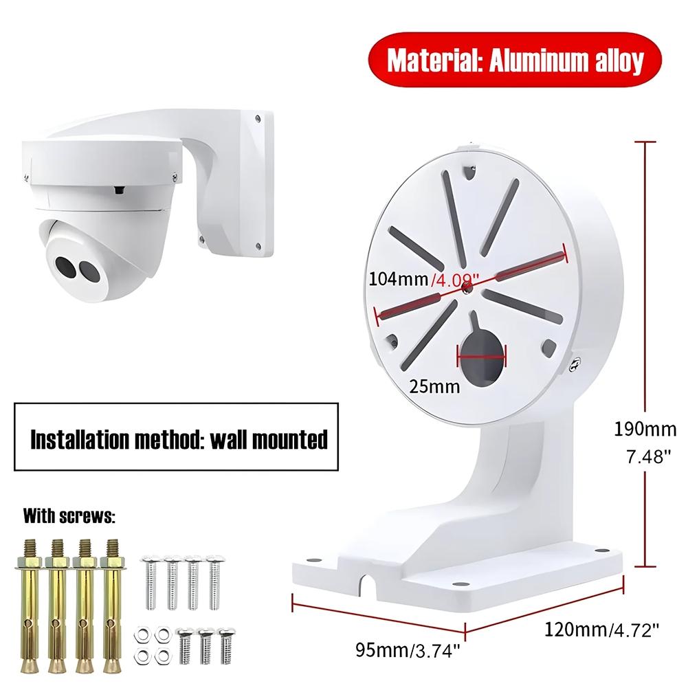 

Heavily Constructed Weather Resistant Aluminium Support For All Your Surveillance Requirements; Fits Most Models China Mainland