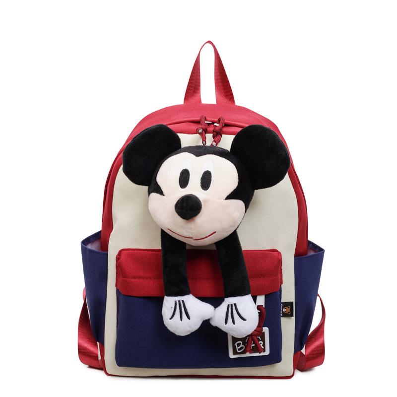 Schoolbag parent-child backpack cartoon plush doll 1011 new Korean versatile cute casual schoolbag student backpack