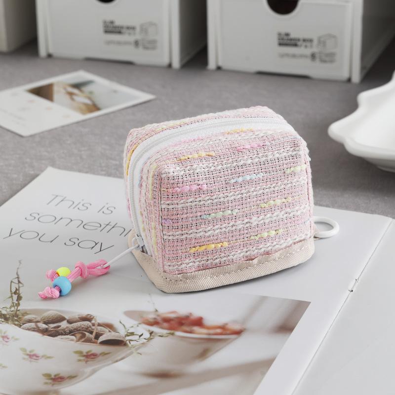 Cute Mini Earbud Carrying Case Waterproof Dustproof Storage Bag for Coins Keys Jewelry Travel Commute
