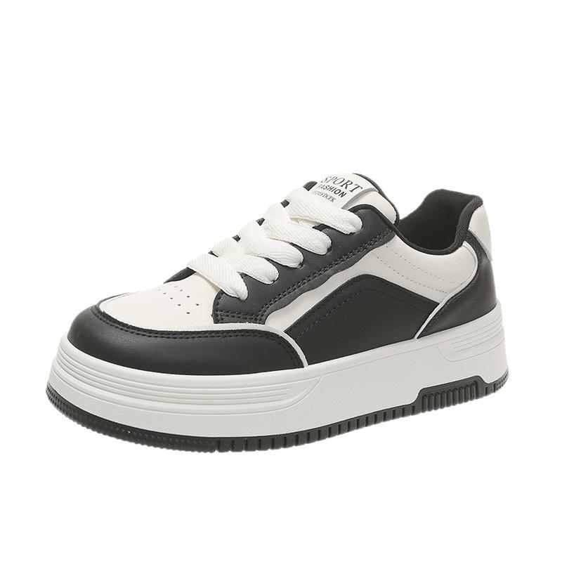Platform white shoes women's spring and summer new heightening board shoes casual sports versatile single shoes women's