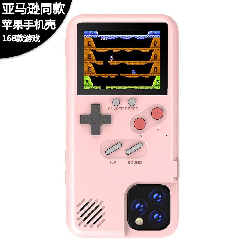 Retro Game Console Phone Case IPhone 12 To 16 Series Full Cover ABS Shell With Color Screen