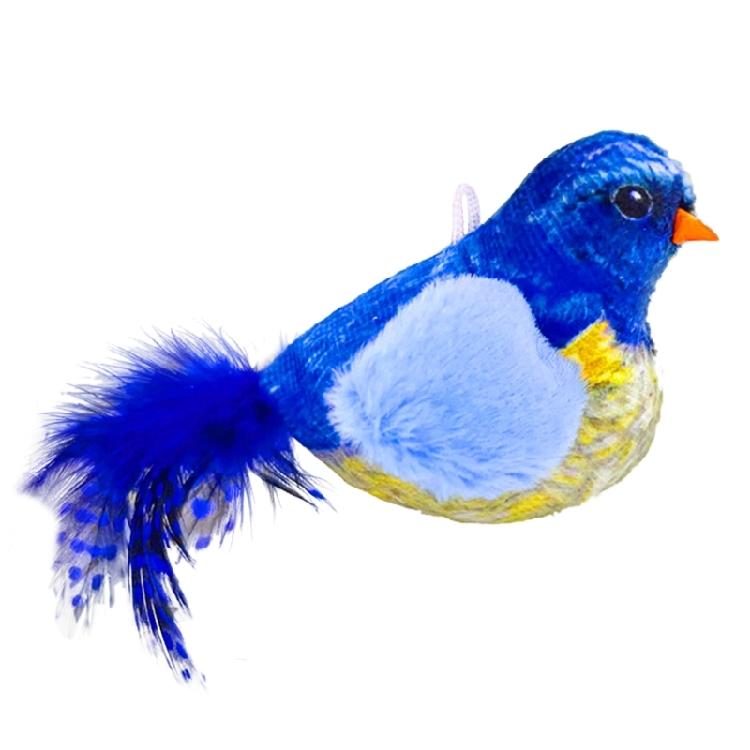 Interactive Cat Birds Toy for Indoor Cute Cat Toy with Realistic Bird Sounds Toy