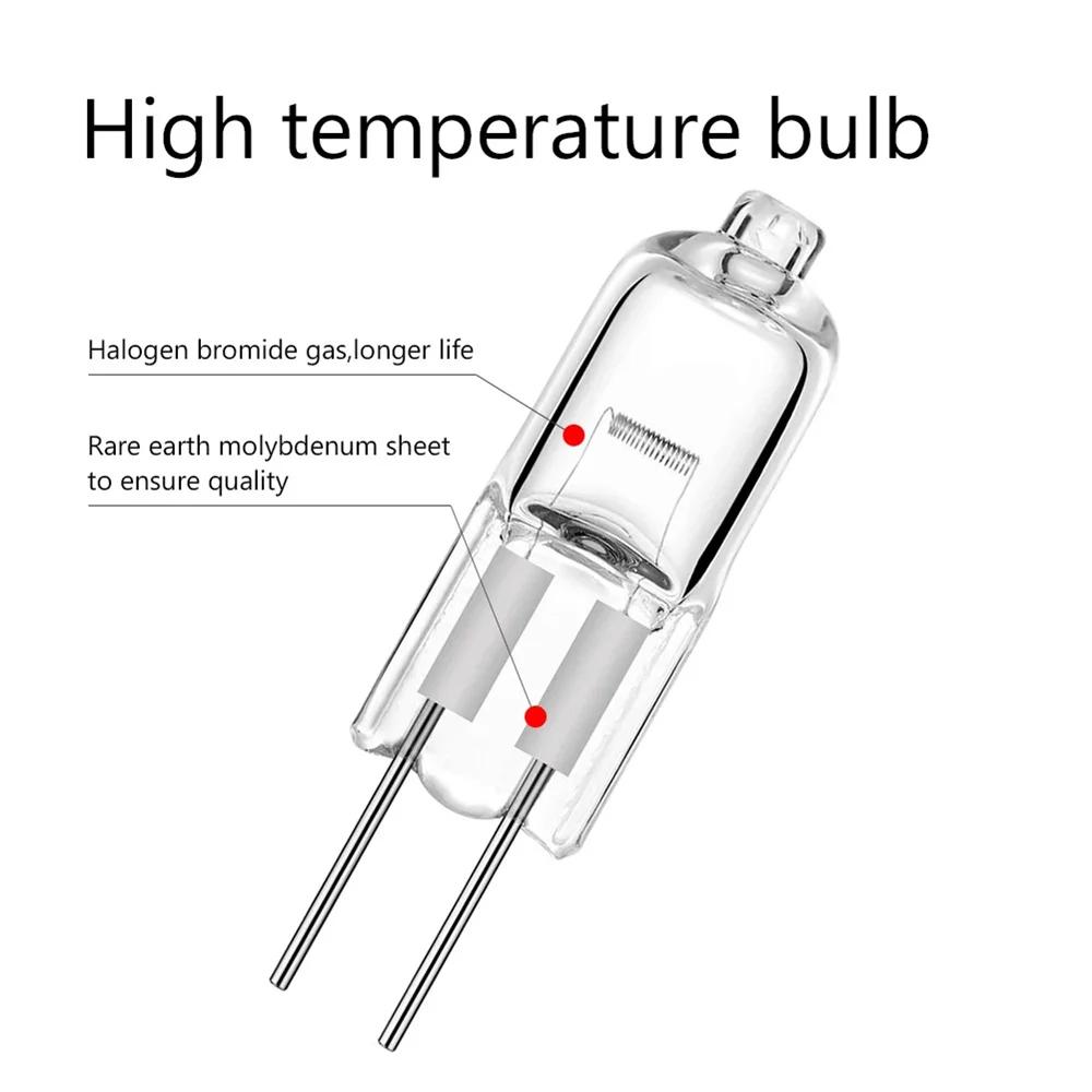 10Pcs G4 Halogen Bulb 12V 20W 30W 35W G4 Halogen Bulbs Light Globe Lot JC Bi-Pin LED Lamp Warm White Home Replace LED Lamp