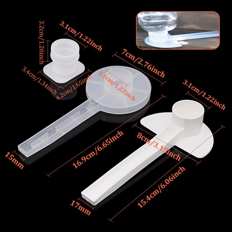 5/10/15/20Pcs Bee Feeder Honey Bee Feeders Drinking Water Waterer Watering Bees Tool White Bee Drinker Supplies Beekeeping Tools