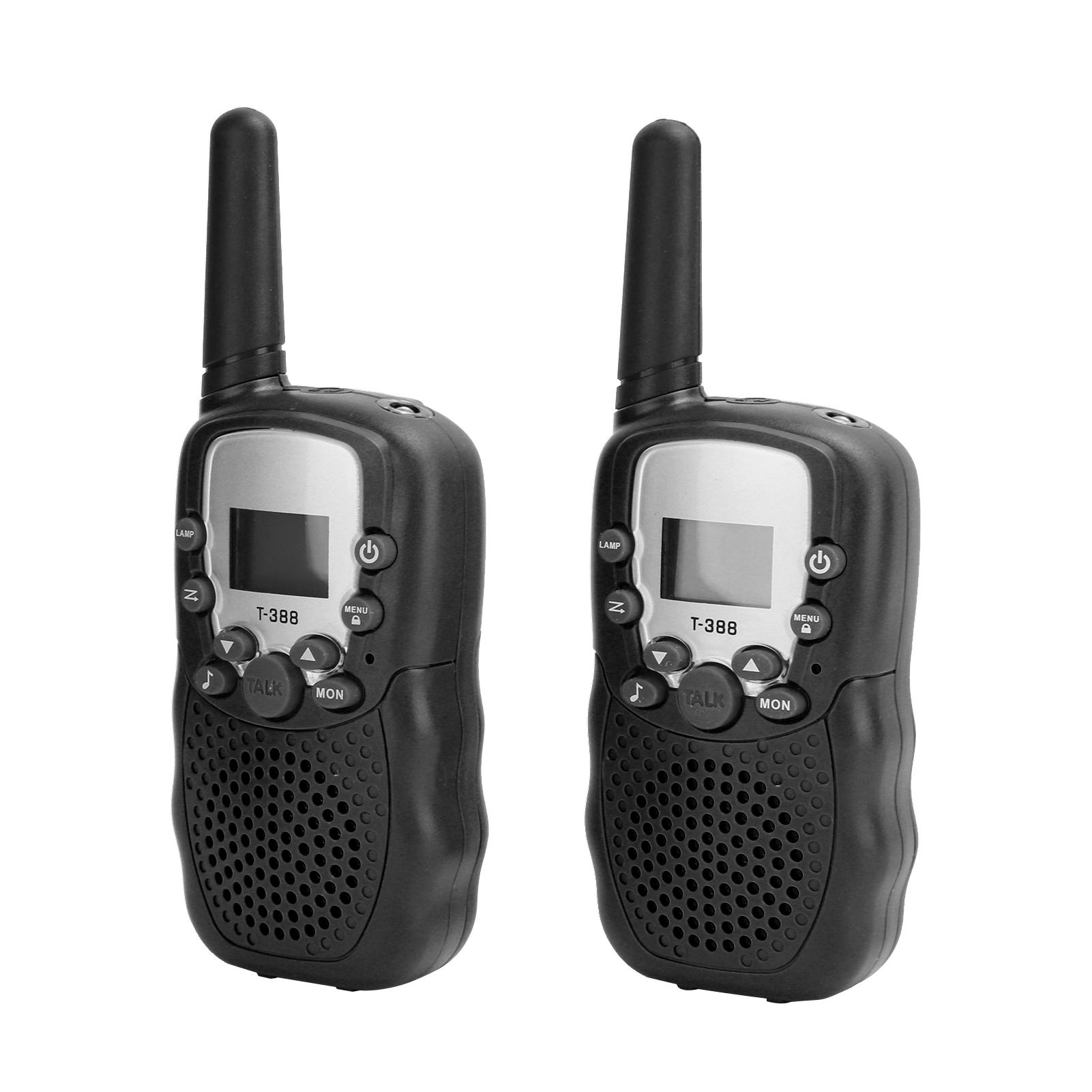 

T388 Мини Ручной Приемопередатчик ЖК-Экран Двусторонние Радиостанции с Подсветкой Детские Игрушки Для Уличного Отдыха(синий ) чёрный
