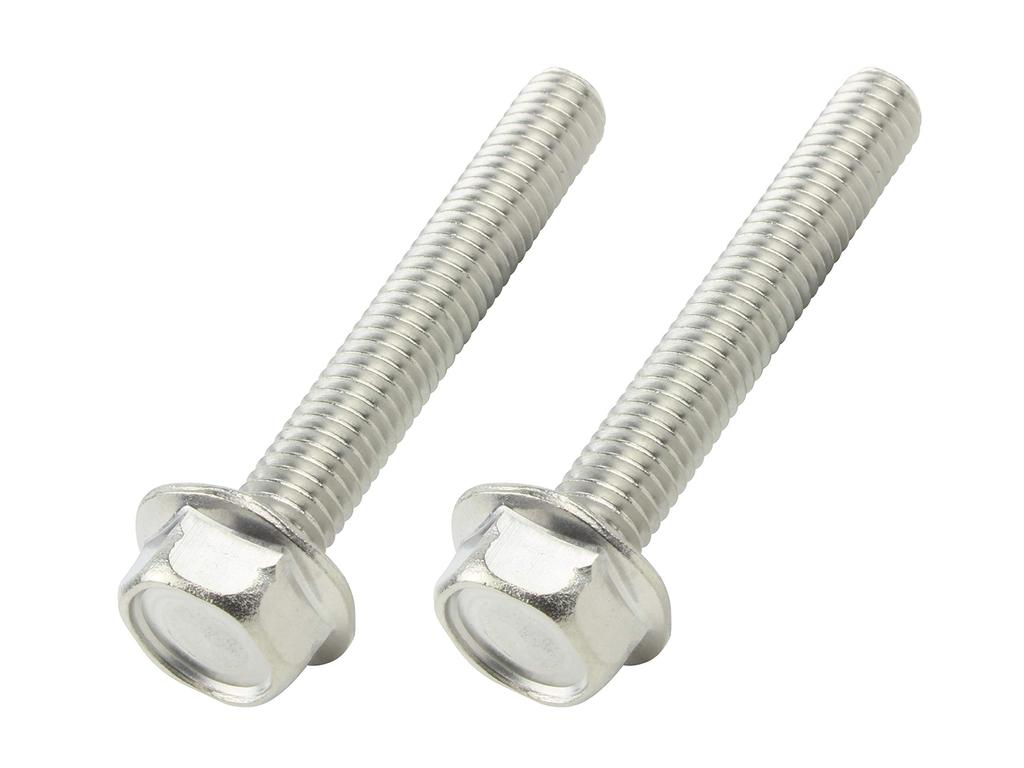 POSH FAITH Motorcycle Supplies Flange Hex Bolt Stainless Steel 2
