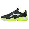 LiNing Secure Pro Lightweight Flexible Stable Cushioning Grip Durable Support Rebound Low Top Tennis Shoes Unisex Sneaker Black Green ATAV003-3