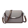 Fashion Soft Leather Texture Small Square Bag Women's New Simple Temperament Versatile Shoulder Bag Retro Contrasting Color Commuter Messenger Bag