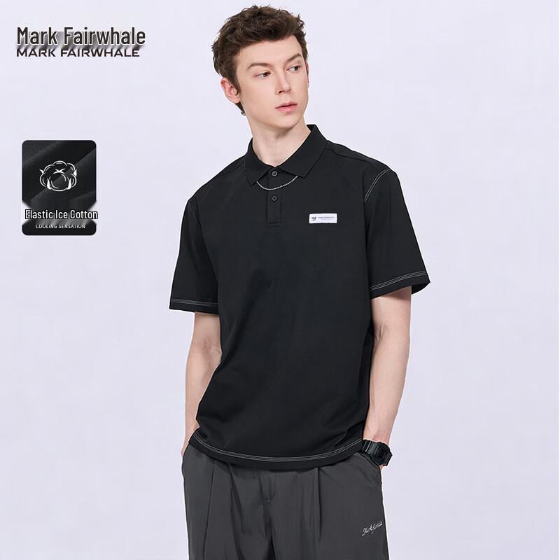 Mark Fairwhale Men s Contrast Stitching Polo Shirt 190/3XL