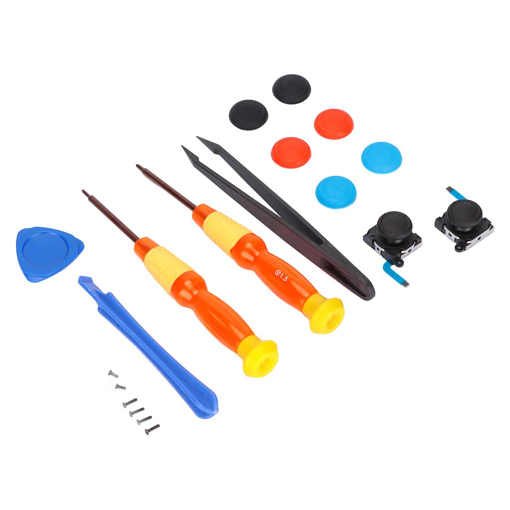 19pcs Repair Joystick Replacement Tool Kit Multifunction Gamepad Repair Tools for SW Game Controller