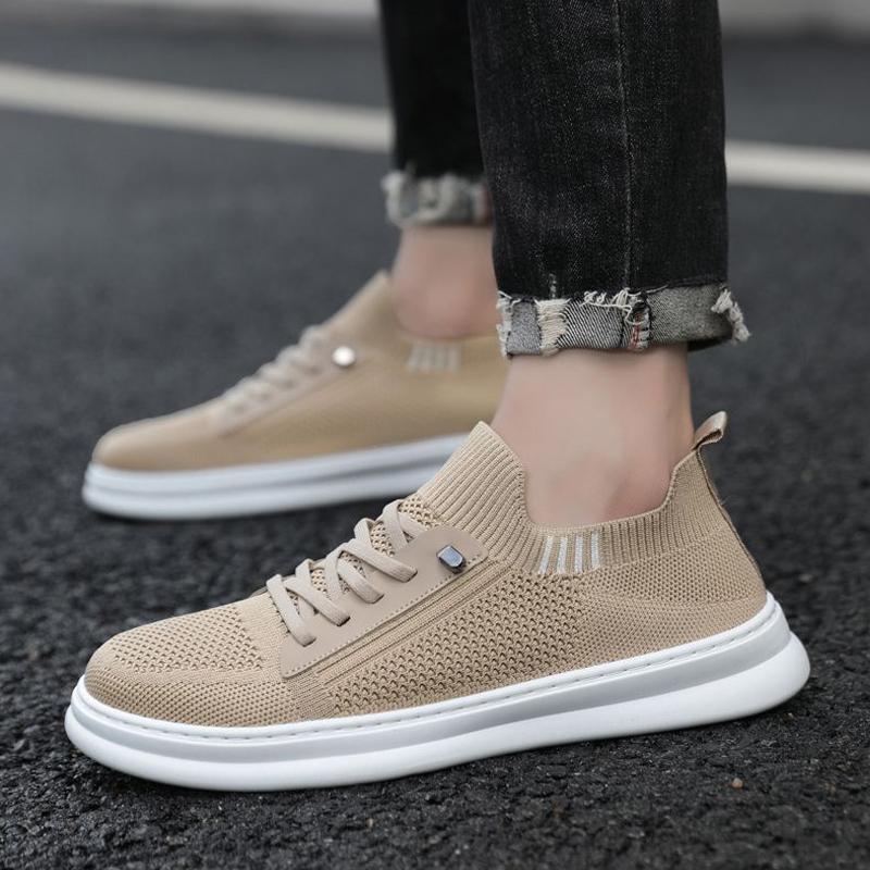 Men's lightweight, comfortable and fashionable flat shoes, casual sports shoes, spring and summer breathable loafers