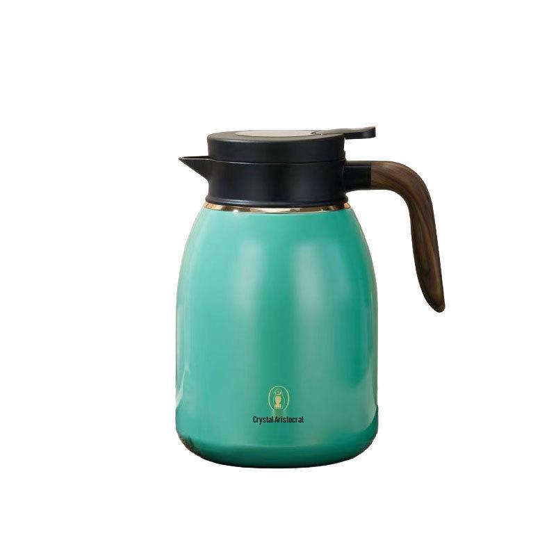 Crystal Noble Stainless Steel Tea Pot with Water Separation, Insulation, and Engraving – Ideal for Home or Office.
