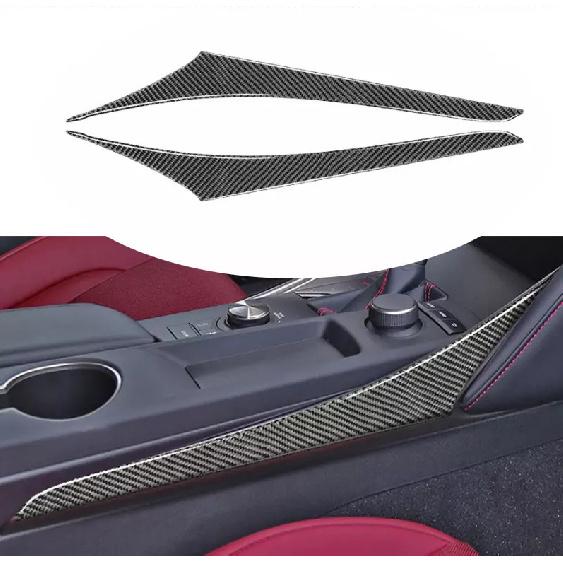 Real Carbon Fiber For Lexus IS 2013~ 300 350 Gear Shift Both Side Strip Trim