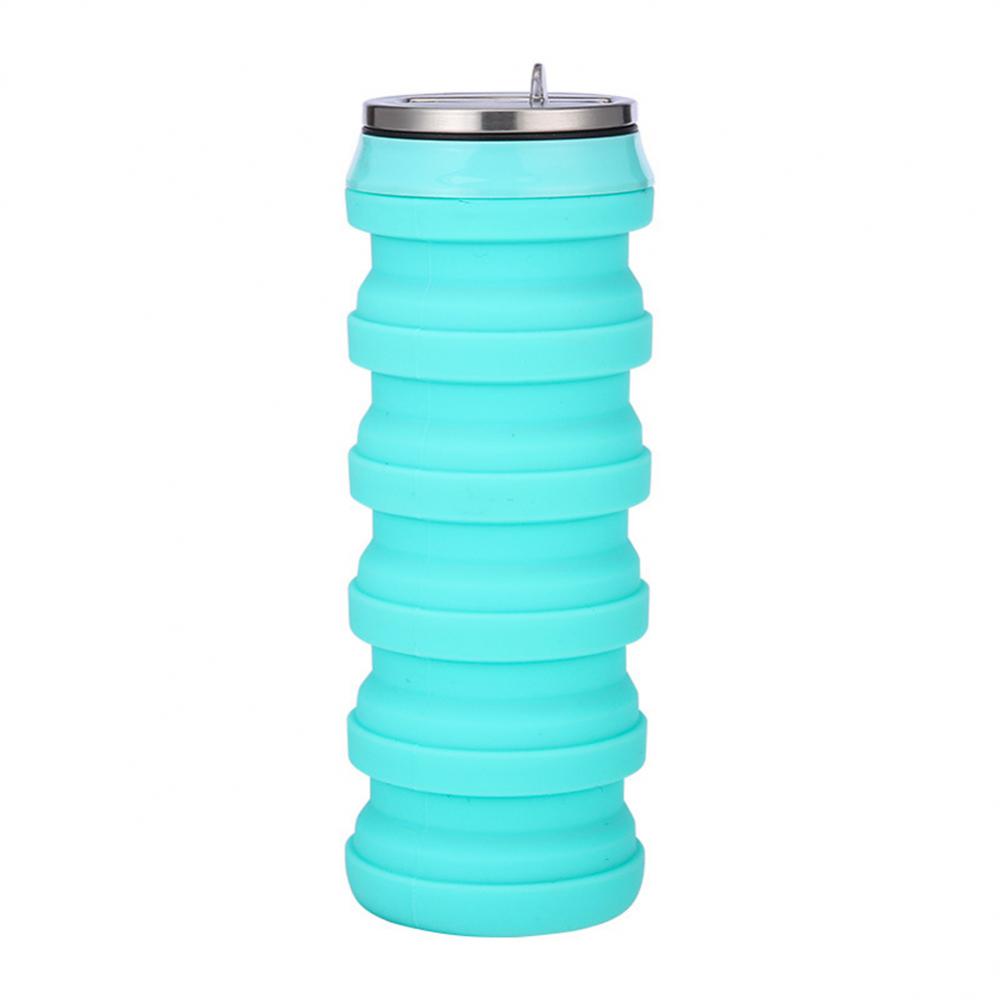 Collapsible Silicone Water Cup Food Grade Silicone Plastic Heat Resistant Cold Resistant Lightweight Foldable Multicolored