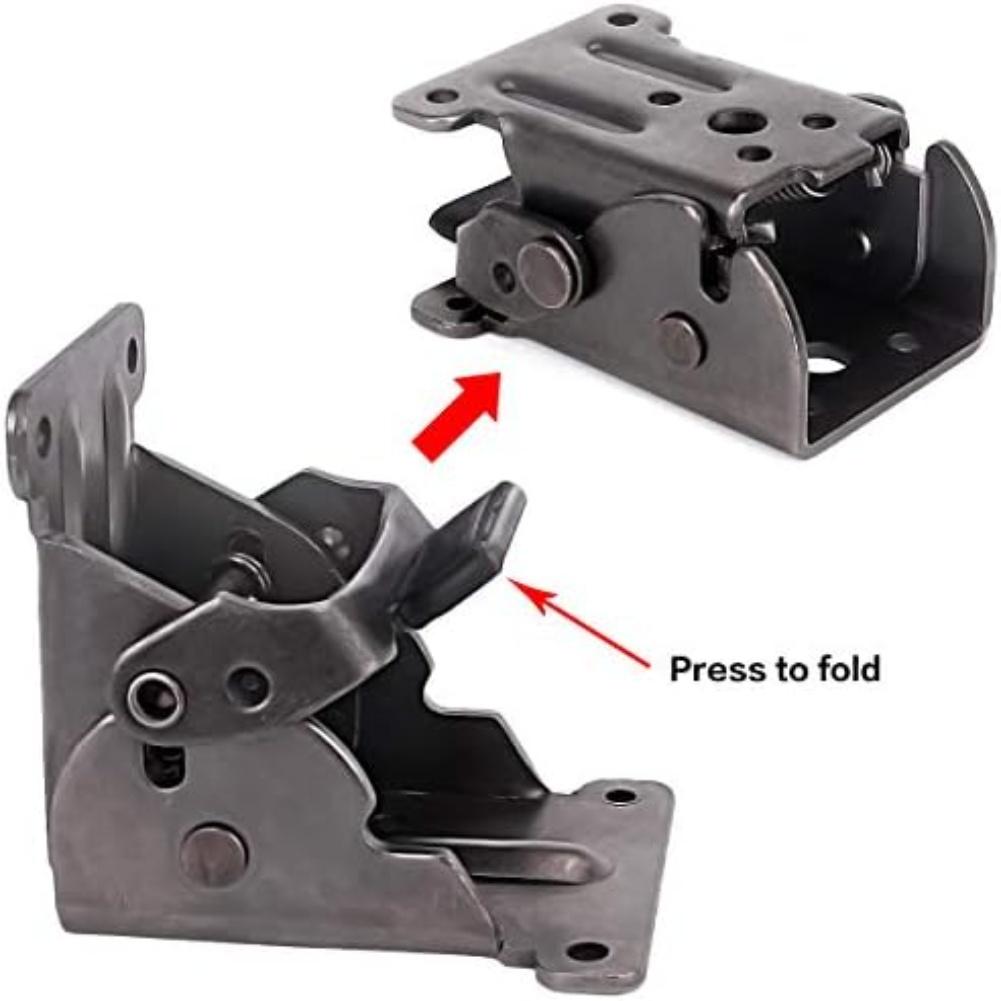 4 Stück Heavy Duty Klappwinkel 90 Grad Selbstverriegelndes Klappscharnier für Tischbeine Möbelbeschläge Zubehör