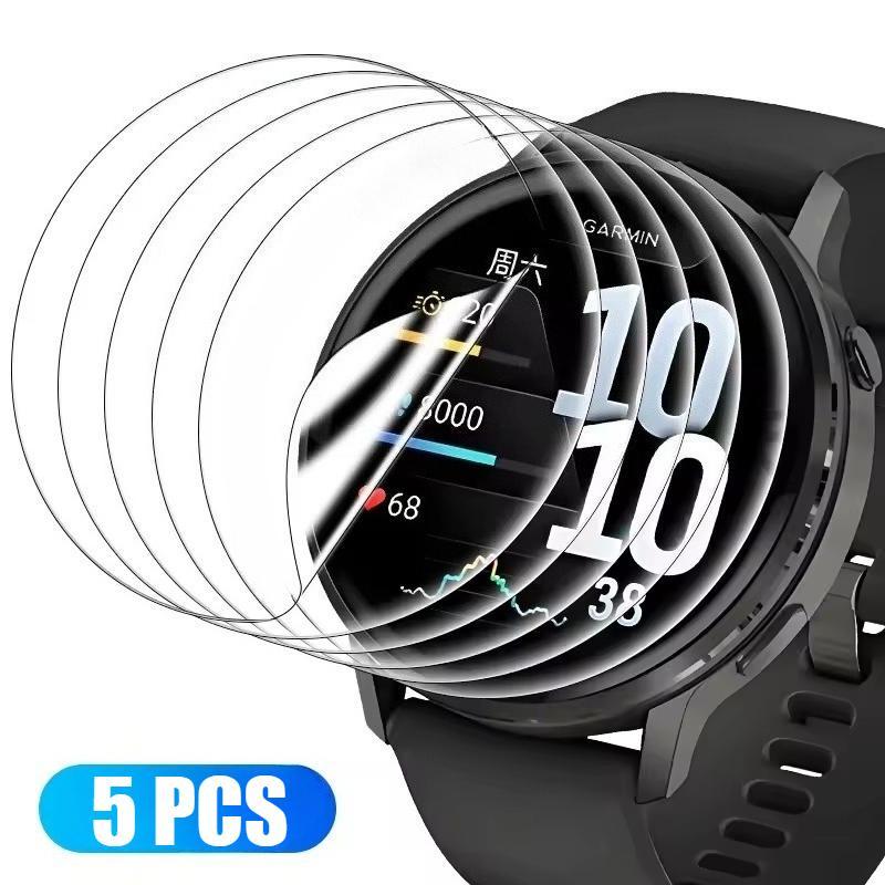 

5 Pcs Hydrogel Film For Garmin Venu 4 45mm 41mm Venu 3 3S Anti-Scratch Protective Cover Screen Protector for Garmin Venu2 Venu 2 for Venu 3S