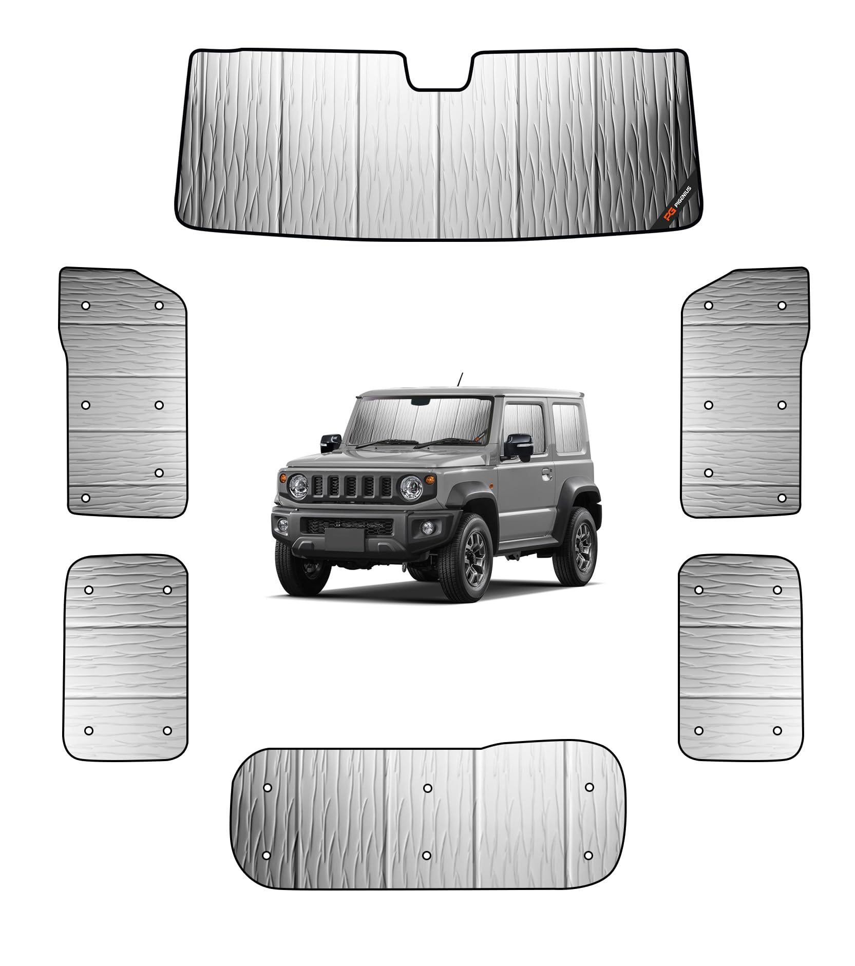 

Pigenius Suzuki Jimny Jimny Sierra Эксклюзивный солнцезащитный экран JB64W Тип JB74W Тип Затемняющий солнцезащитный экран Изоляция Сон в машине Защита от УФ-лучей Стекло