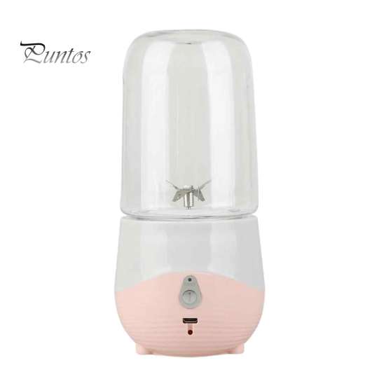 

Портативний блендер-соковижималка для фруктів 300 мл великої місткості, не містить BPA, герметичний, акумуляторний, бездротовий електричний соковижималка рожевий