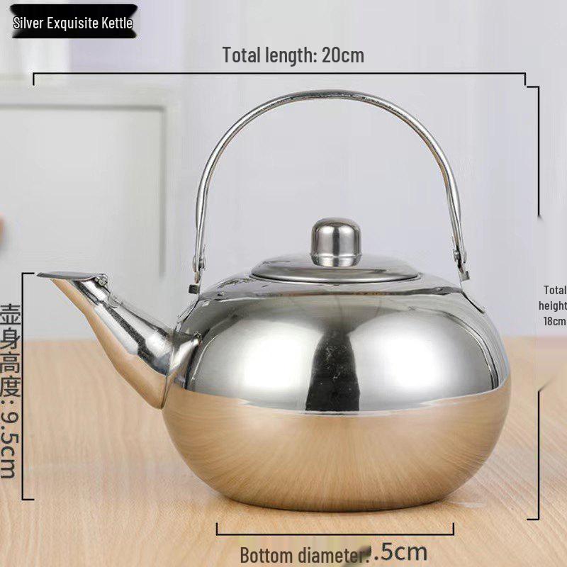Stainless Steel Teapot with Filter for Home or Restaurant Use