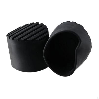 2 Pcs Extension Ladder Feet Cushion Boots Round Flexible Practical Black Accessories for Garage