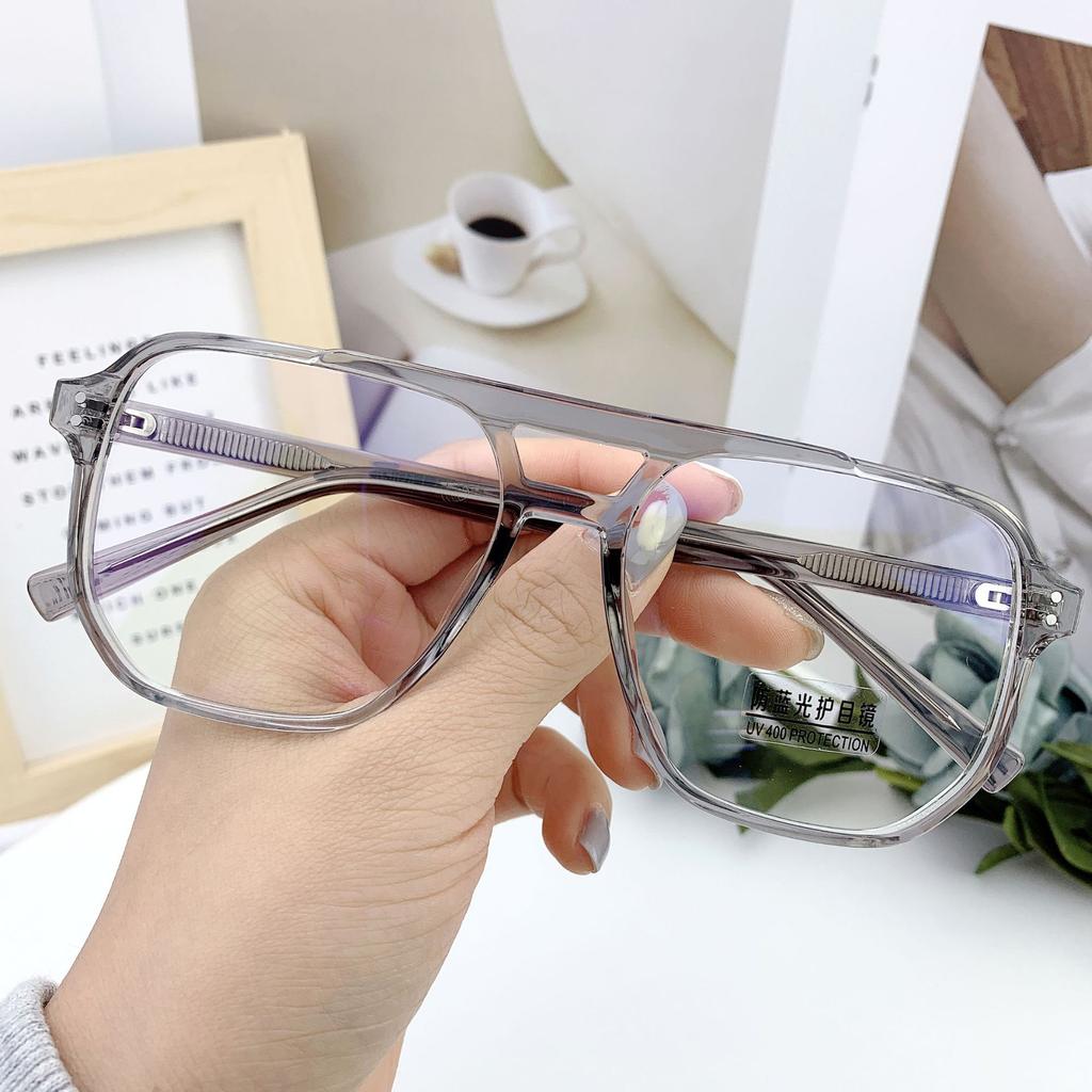 New Fashion Vintage Oversized Reading Glasses Unisex Anti Blue Rays Leoaprd Square Eyeglasses Antifatigue Computer Eyewear