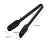 Yamazaki Silicone Spoon Tongs, Black, Approx. W10 X D4.5 X H22cm, Tower Shape, with One-Sided Slit for Draining, 5194
