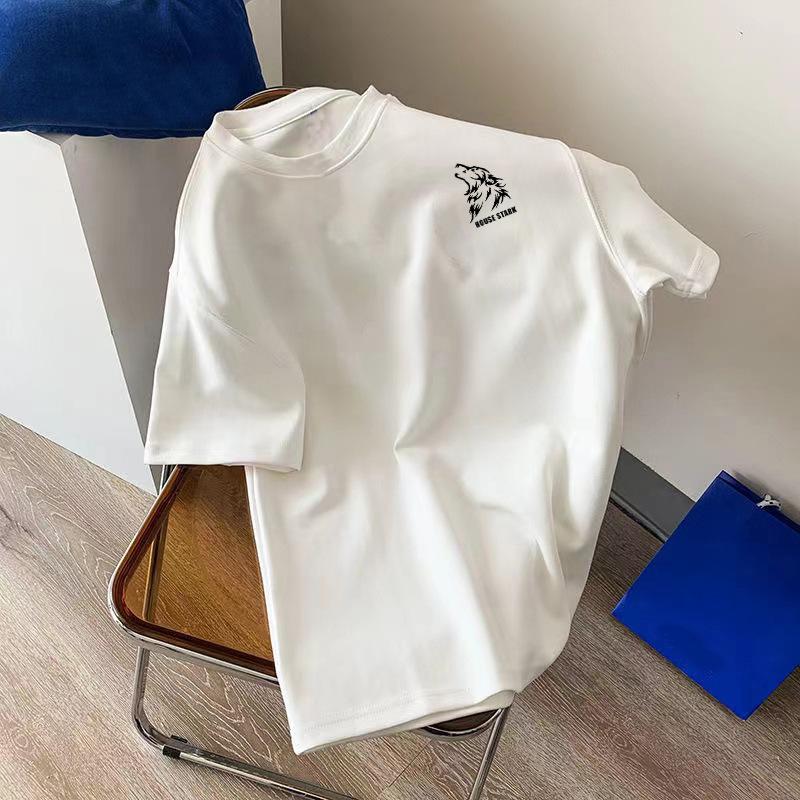 

Летняя хлопковая футболка с коротким рукавом, мужская, толстая, простая, плотная, свободная XXXL