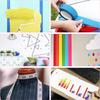 DEWEL Masking Colorful Craft Interior DIY Art Supplies 10m Tape, Tape, Tape, (10 Colors, 2.4cm Wide, Long)