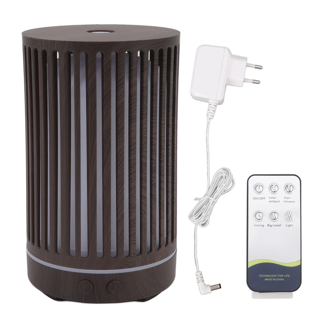 Aroma Humidifier Silent Wood Grain Remote Control Essential Oil Diffuser Humidifier with Ambient