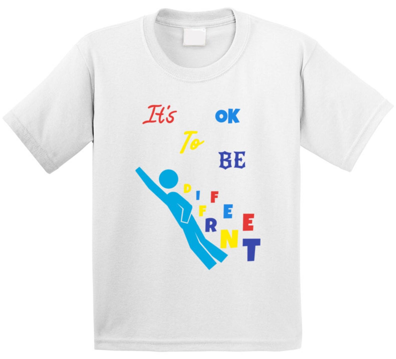 Autism Awareness Ok To Be Different T Shirt Youth XL