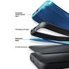 For iPhone 16 Pro Max Magnetic Case Calf Texture PU+TPU+PC Kickstand Phone Cover