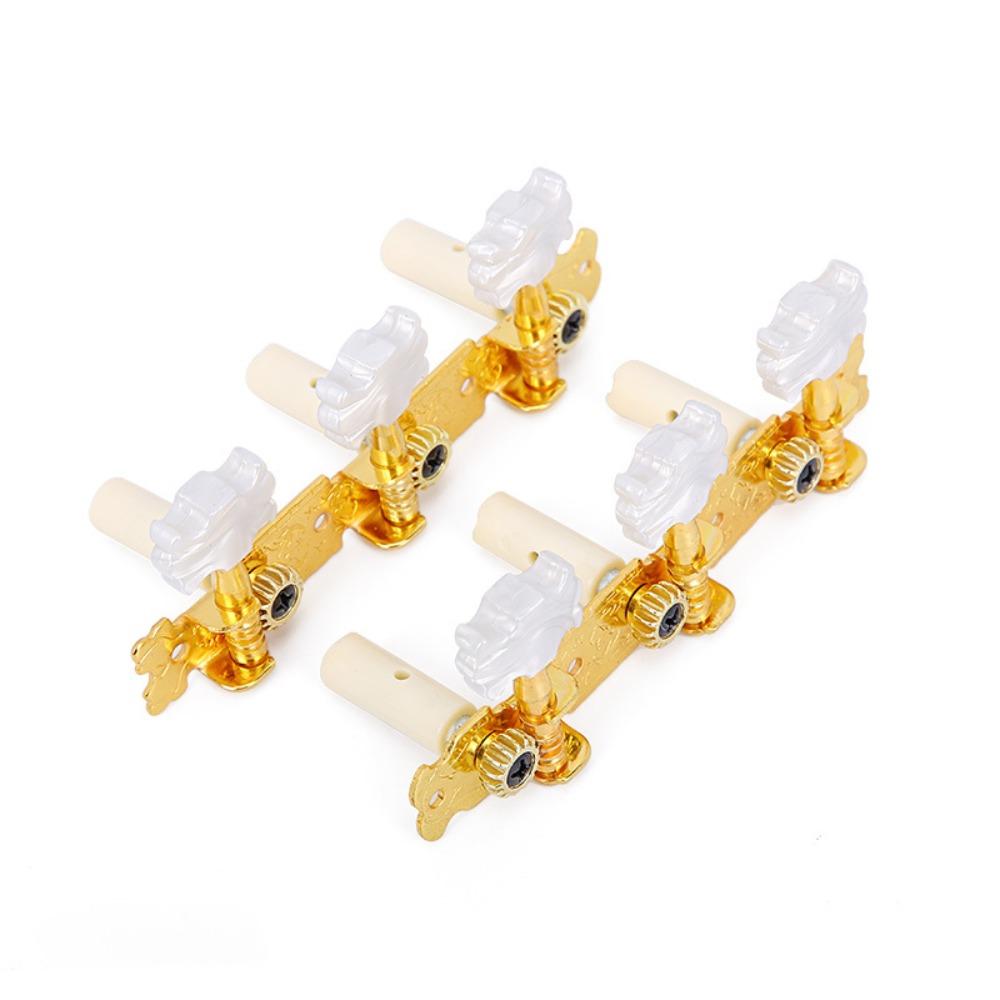 

2Pcs/Set Metal Machine Head Tuners Keys Semi-closed Guitar String Tuning Pegs Folk Acoustic Style C