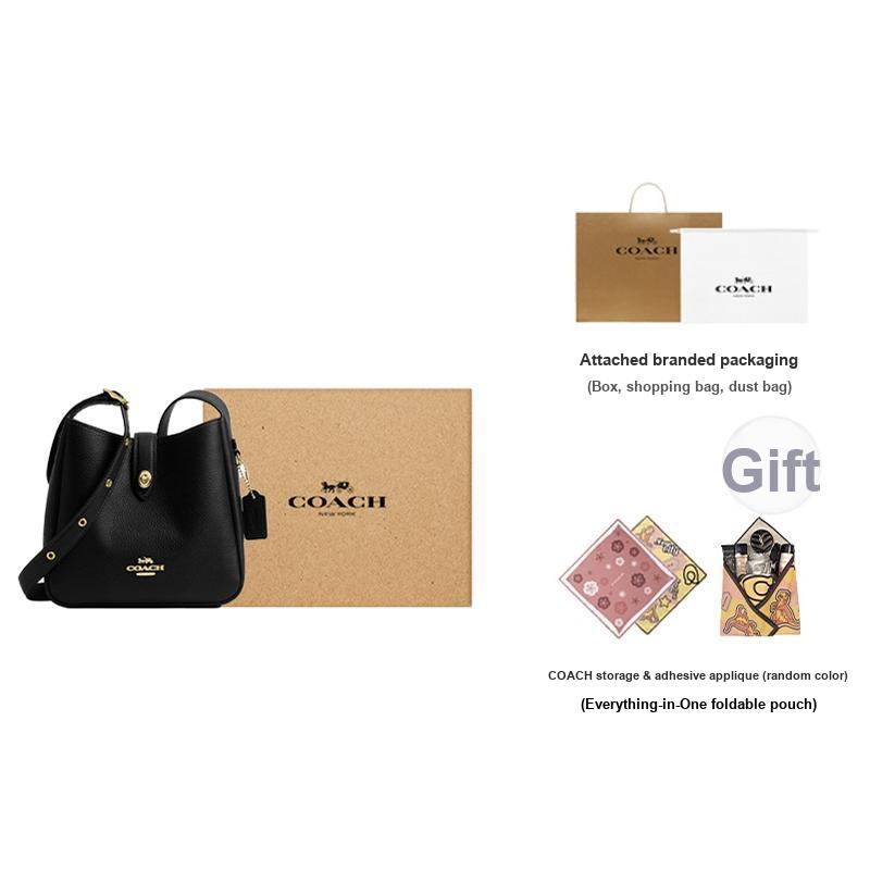 Coach Hadley 20 Leather Shoulder Crossbody Bag Women bags Black CAL60-IMBLK