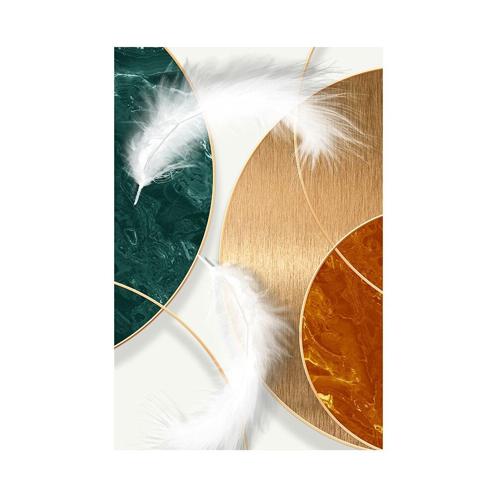 Abstract Geometry Decorative Paintings Nordic Luxury Woman Posters and Prints Wall Art for Living Room Porch Decor