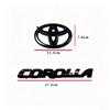 Emblème ABS avec logo de voiture en noir brillant pour Toyota COROLLA 2019-2025 SEDAN XSE SE LE, Accessoire pour voiture PT948-0