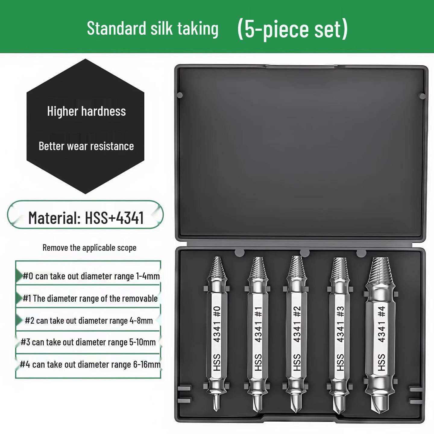 

Специальное предложение для новичков: Набор экстракторов сломанных проволоки и винтов - Удаляет сломанную или сорванную резьбу