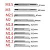 Metric Tap HSS 6542 Mini Thread Tap Drill Bit M1-M3.5 Straight Flute Machine Screw Tap Adjustable Tap Wrench M1-M8 Tapping Tool