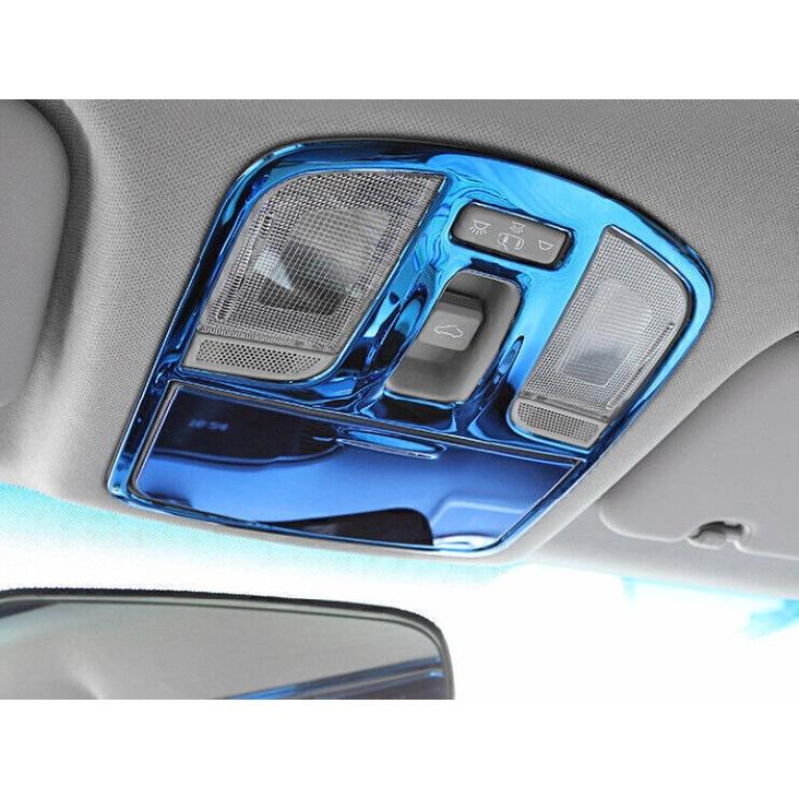 For Hyundai Elantra 2017-2020 Blue Titanium Front Reading Light Cover Trim 2PCS