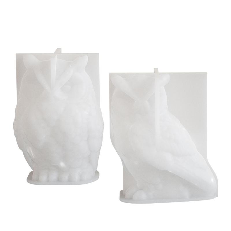 Silicone Molds Candle Making Moulds Silicone Craft Moulds Owl Shape Ornament Moulds Silicone Texture for Candle Making