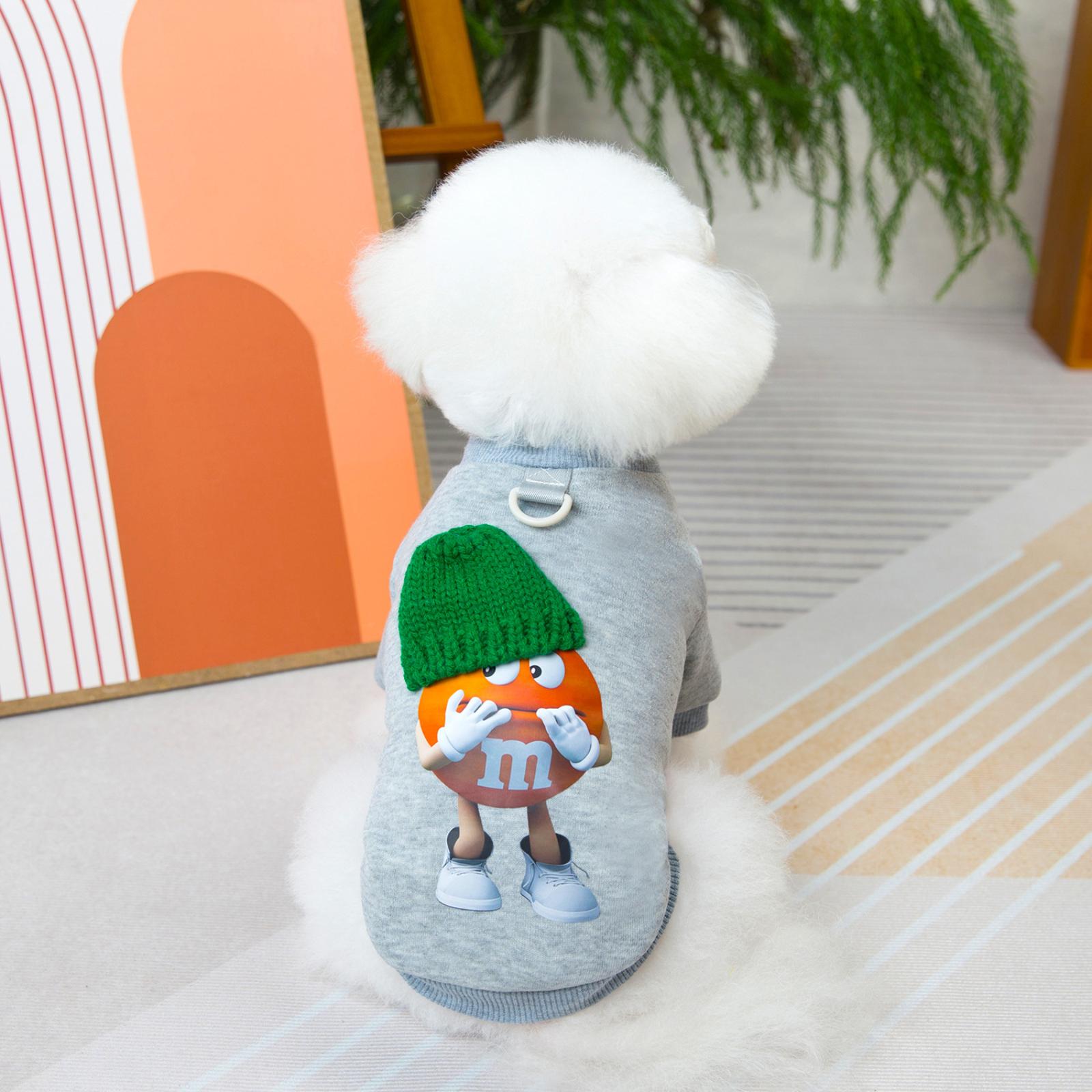 

Одежда для собак Домашний питомец Двуногий Флис Зимний Толстовка для питомца с капюшоном M