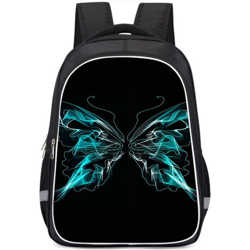 

Large Capacity Butterfly School Backpack For Children Lightweight Oxford Fabric Unisex Style A,Small