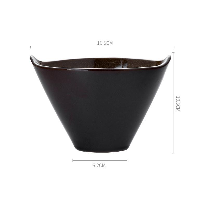 

Personality Japanese Retro Ceramic Instant Noodle Bowl Creative Home Soup Ramen Bowl Salad Fruit Bowl Without Chopsticks