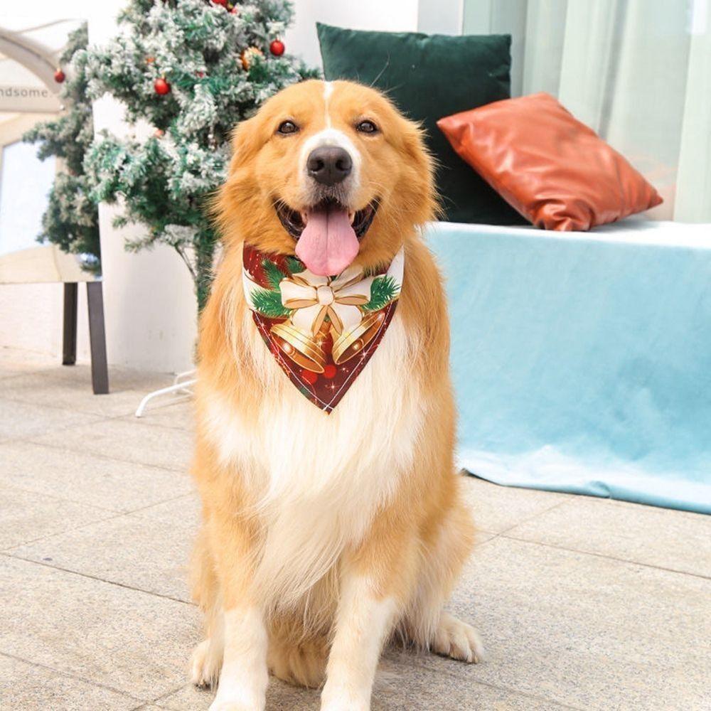Triangle Bandanas Christmas For Cats Dogs Pet Supplies Dog Accessories Pet Scarf Dog Bandana