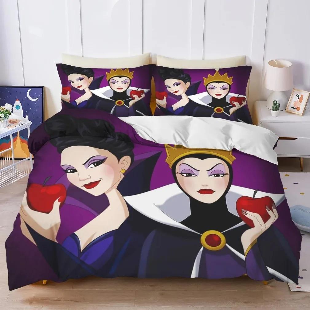 

Comforter Villains Maleficent Ursula Evil Queen Bedding Set Evil Queen Bedding Set3D Children S Bed Set Holiday Gifts Comforter (quilt)-EU Single(135*200cm)3pcs