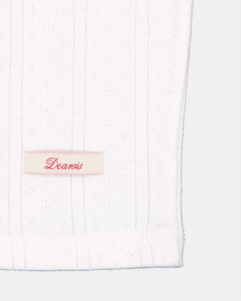 Dearsis Punching Boat Neck Tee (White)