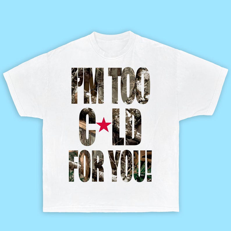 

TOO COLD 4 YOU Graphic Boxy Unisex T-Shirt S