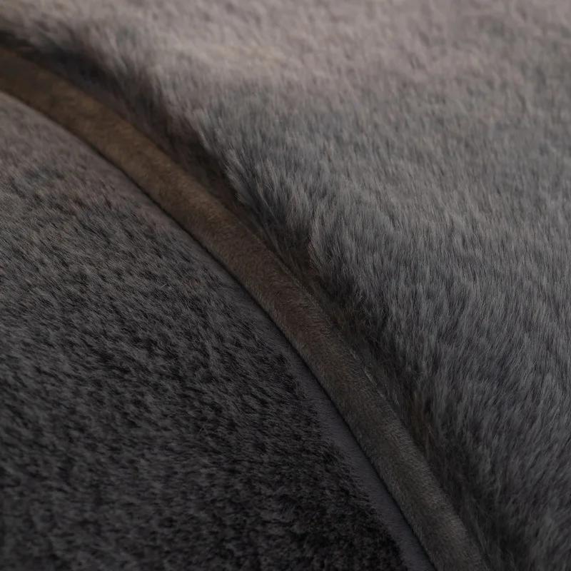 Autumn Winter Non-slip Cushion Sofa Cover French Mink Velvet Sofa Cushion Solid Color Soft Sofa Cover Thickening Cushion Cover